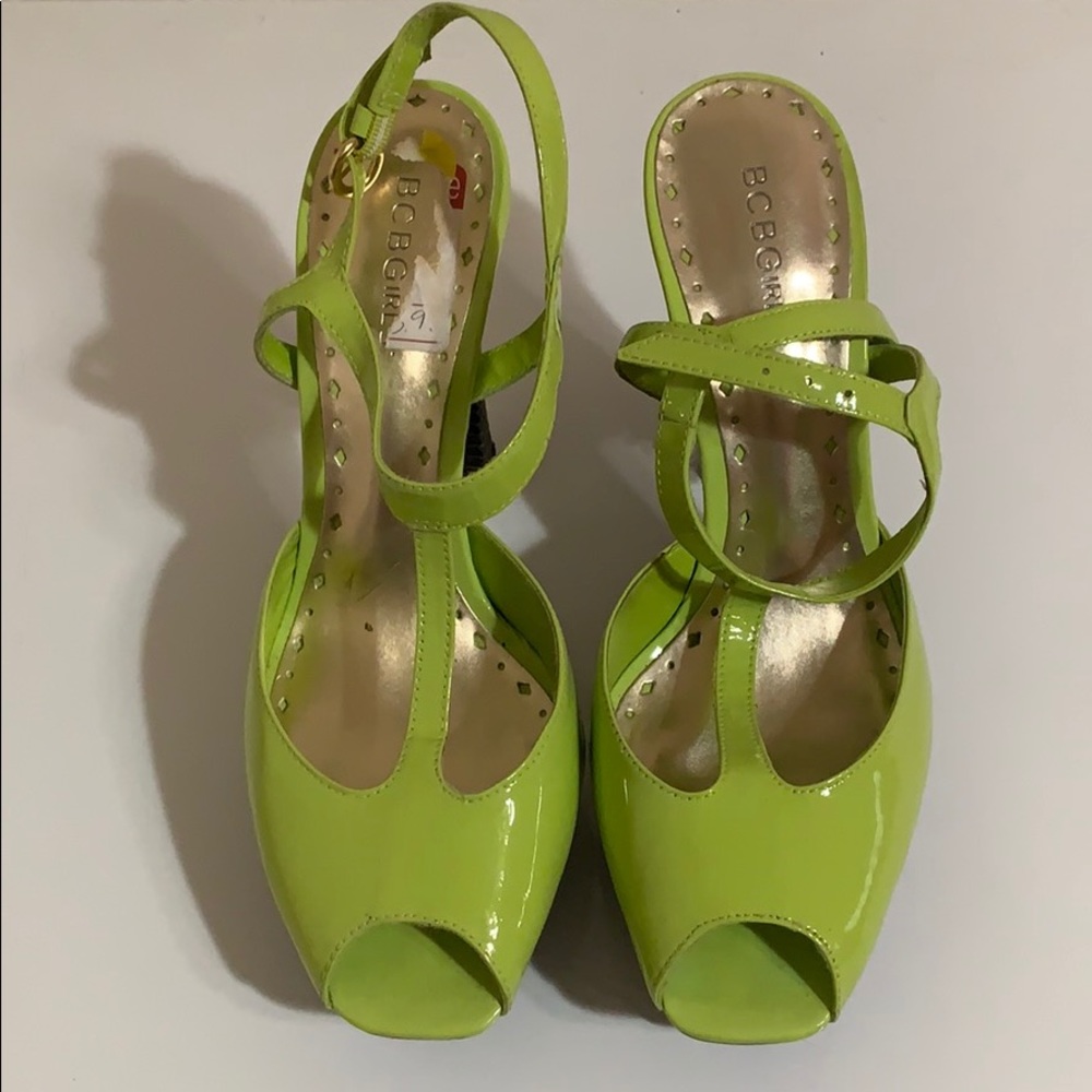 Lime green BCBG Girls heels